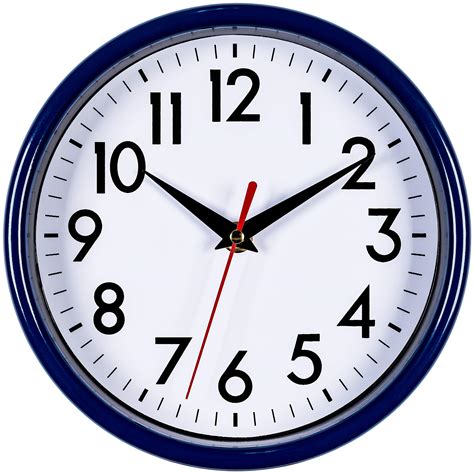 navy blue wall clocks